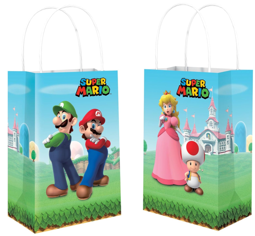 Super Mario Paper Kraft Bags(Pack of 10)