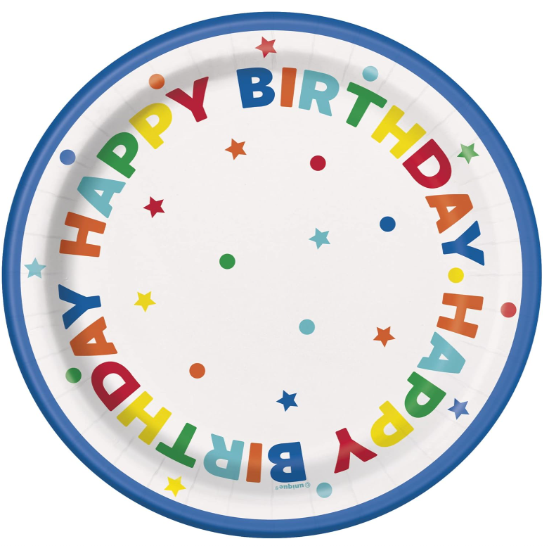 Small Disposable Characterized Party Plates